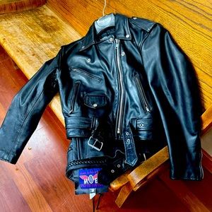 Women’s Leather Motorcycle jacket and chaps